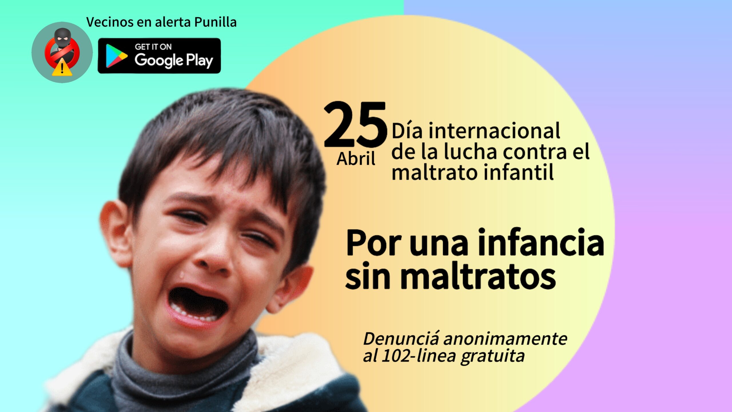 vecinos en alerta app 102 numero de maltrato infantil